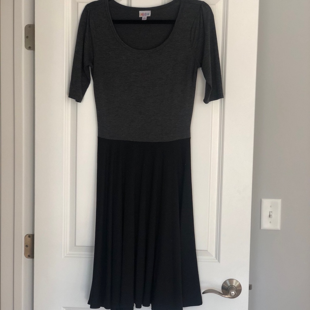 LuLaRoe Nicole Dress two toned size S